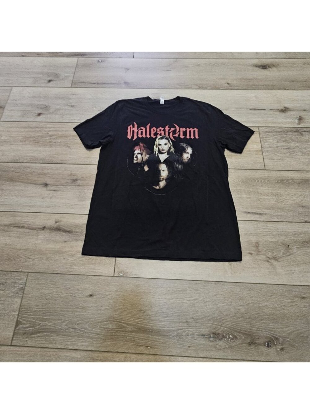 Halestorm Band Tour T-Shirt Men's L Black Graphic Print Short Sleeve Concert T